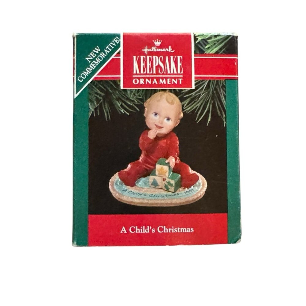 Hallmark Keepsake Christmas Ornament A Child's Christmas 1991 Holiday Vintage